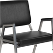Scranton & Co Faux Leather Bariatric Reception Chair Black Vinyl