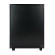 Scranton & Co Wood Storage Cabinet with 5 Drawers in Black