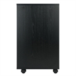 Scranton & Co Wood Storage Cabinet with 5 Drawers in Black