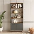 Scranton & Co FR16 Bookshelf in Pine Melamine Board with Anthracite Finish