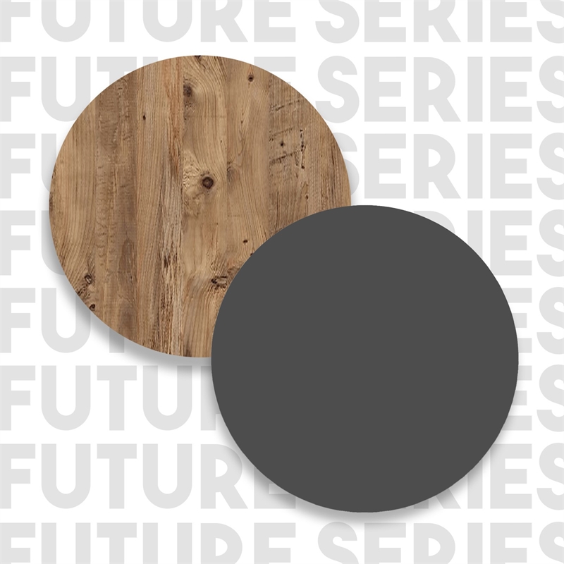Scranton & Co FR16 Bookshelf in Pine Melamine Board with Anthracite Finish