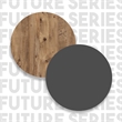 Scranton & Co FR16 Bookshelf in Pine Melamine Board with Anthracite Finish