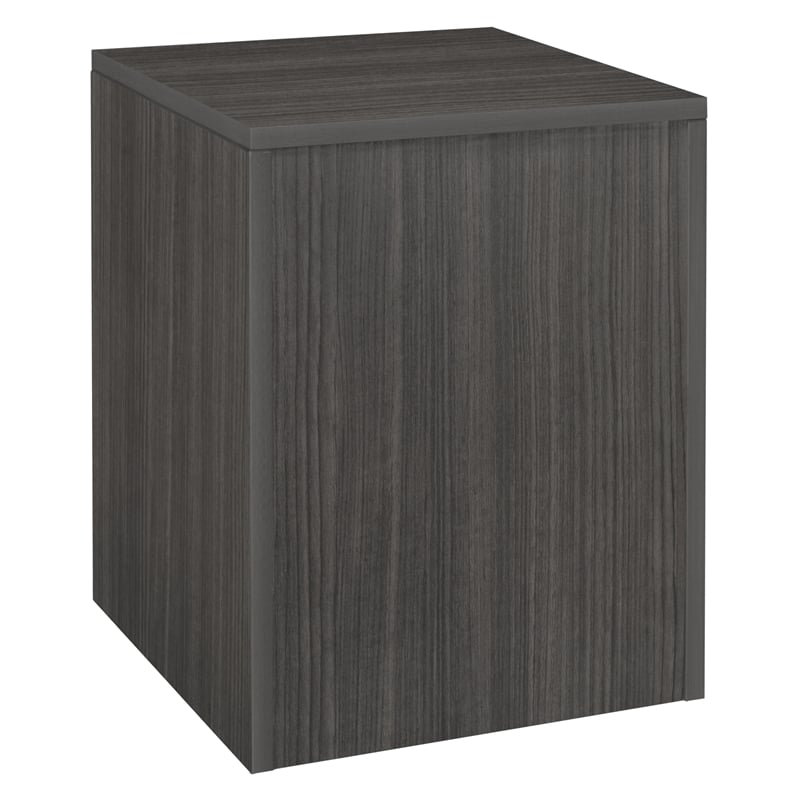 Scranton & Co Wood Fax and Printer Stand with Drawer in Ash Gray