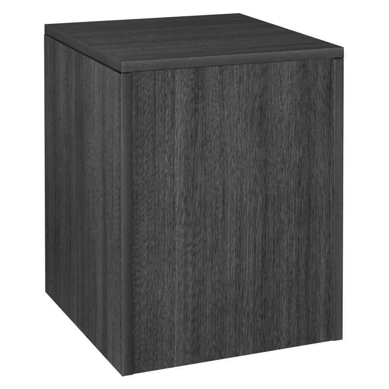 Scranton & Co Wood Fax and Printer Stand with Drawer in Ash Gray