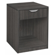 Scranton & Co Wood Fax and Printer Stand with Drawer in Ash Gray