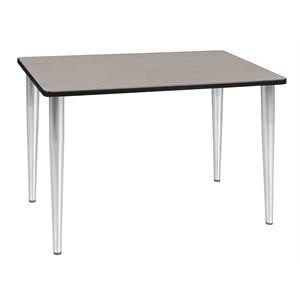 Scranton & Co 42&quot x 24&quot Mid-Century Tapered Leg Table in Maple/Chrome