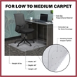 Scranton & Co Office Chair Mat for Carpet 36 x 48 inch in Clear