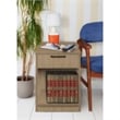 Scranton & Co Wood Printer Stand with Drawer and Shelf in Noble Oak