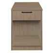 Scranton & Co Wood Printer Stand with Drawer and Shelf in Noble Oak