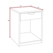 Scranton & Co Wood Printer Stand with Drawer and Shelf in Noble Oak