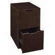 Scranton & Co Freestanding File File Pedestal in Truffle Espresso Finish