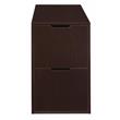 Scranton & Co Freestanding File File Pedestal in Truffle Espresso Finish