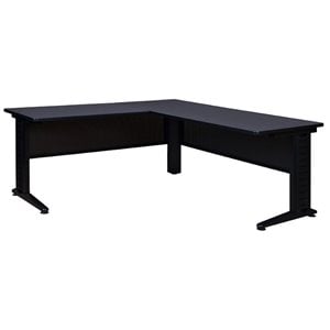 Scranton & Co 72&quot L Shaped Computer Desk with 48&quot Return in Gray