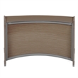 Scranton & Co Curved ADA Compliant Reception Station Add-On in Noble Oak