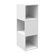 Scranton & Co 3 Pack Stackable Wood Storage Cubes in Snow White