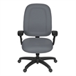 Scranton & Co High-Back Fabric Task Chair with Adjustable Arms in Gray