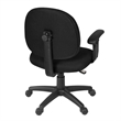 Scranton & Co Swivel Fabric Task Chair with Adjustable Arms in Black