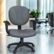 Scranton & Co Swivel Fabric Task Chair with Adjustable Arms in Gray