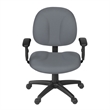 Scranton & Co Swivel Fabric Task Chair with Adjustable Arms in Gray