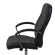 Scranton & Co Leatherette Executive High-Back Office Chair in Black