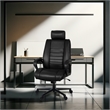 Scranton & Co Big & Tall Ergonomic Executive Office Chair in Black