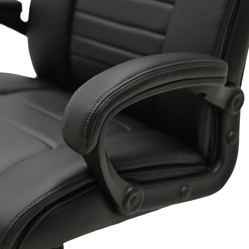 Scranton & Co Big & Tall Ergonomic Executive Office Chair in Black