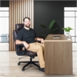 Scranton & Co Big & Tall Ergonomic Executive Office Chair in Brown