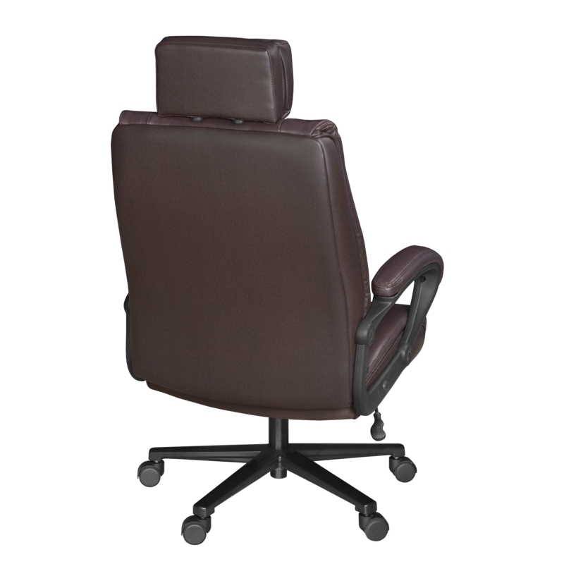 Scranton & Co Big & Tall Ergonomic Executive Office Chair in Brown