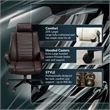 Scranton & Co Big & Tall Ergonomic Executive Office Chair in Brown