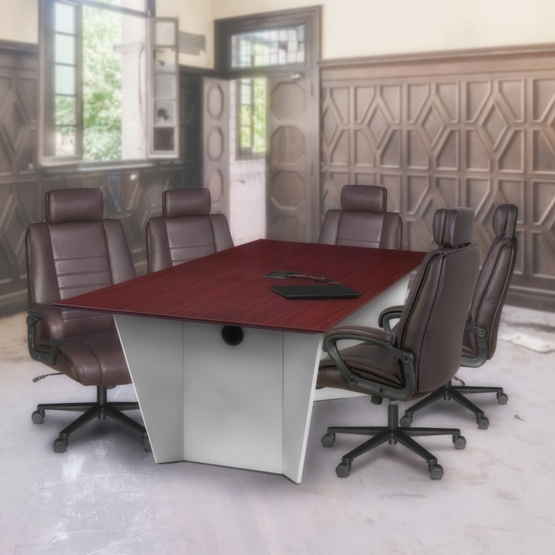 Scranton & Co Big & Tall Ergonomic Executive Office Chair in Brown