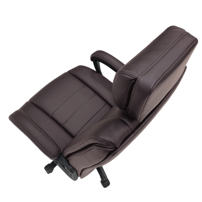 Scranton & Co Big & Tall Ergonomic Executive Office Chair in Brown