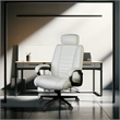 Scranton & Co Big & Tall Ergonomic Executive Office Chair in Cream