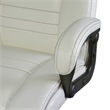Scranton & Co Big & Tall Ergonomic Executive Office Chair in Cream