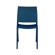 Scranton & Co Plastic Indoor and Outdoor Stacking Chair in Coastal Navy