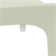 Scranton & Co 4 Pack Indoor Outdoor Plastic Stacking Chairs in White Down