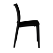 Scranton & Co 12 Pack Plastic Indoor and Outdoor Stacking Chairs in Black