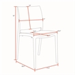 Scranton & Co 12 Pack Indoor Outdoor Plastic Stacking Chairs in White Down