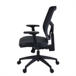 Scranton & Co Ergonomic Mesh Mid-Back 3-Paddle Task Chair in Black
