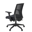 Scranton & Co Ergonomic Mesh Task Chair with Flip-Up Arms in Black