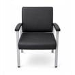 Scranton & Co Guest Reception & Waiting Room Chair with Arms in Black