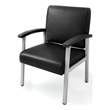 Scranton & Co Guest Reception & Waiting Room Chair with Arms in Black