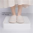 Scranton & Co 2-Tier Plastic Rolling Trolley with Tabletop in White