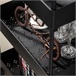Scranton & Co 4-Tier Slim Plastic Rolling Cart Organizer in Black