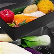 Scranton & Co 4-Tier Slim Plastic Rolling Cart Organizer in Black