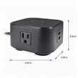 Scranton & Co Quad Power Station with 2 USB-A Ports and Wireless Charging