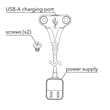 Scranton & Co Single USB-A Stingray Mountable Charger in Black