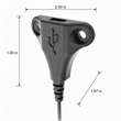 Scranton & Co Single USB-A Stingray Mountable Charger in Black