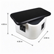Scranton & Co Quad Power Station with Wireless Charging in White