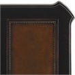 Scranton & Co 7 Drawer Executive Desk with Leather Top in Black