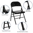 Scranton & Co Metal Folding Chair in Black (Set of 2)